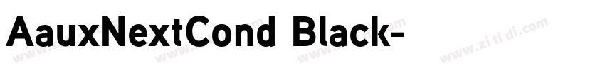 AauxNextCond Black字体转换